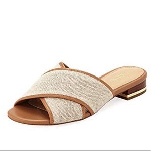 Michael Kors Shelly Hemp Crisscross flat slide